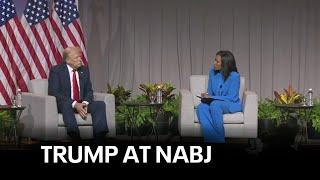 FULL VIDEO Trump answers questions at Black journalists convention NABJ in Chicago  KTVU