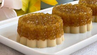 Gula Melaka Sago Agar-agar Jelly  Agar agar Recipes  Sago & Jelly Desserts  马六甲西米燕菜糕食谱 燕菜糕食谱