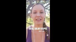 Total Solar Eclipse Coming April 8th.  ️