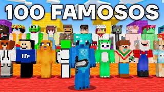 Invité A 100 Famosos a Jugar Minecraft