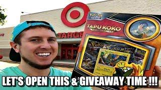 TAPU KOKO COLLECTION BOX FROM TARGET Giveaway & Pokemon Card Opening