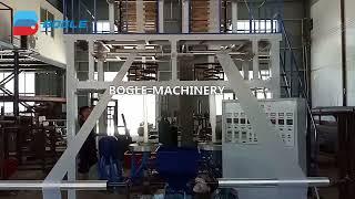 Double Die Heads PE Film Blowing Machine