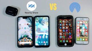 Nearby Share vs AirDrop Speed Test  Who Will Win