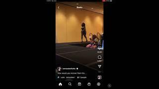 Model falls off stage funny