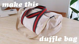DIY  Lets Self Draft a Duffle Bag + customising tips with Cricut