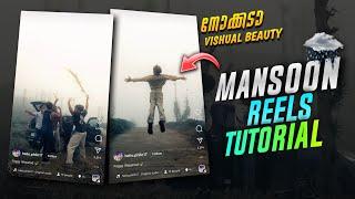 നോക്കടാ  VISHUAL BEAUTY അല്ലെ ? NEW TRENDING MONSOON REELS TUTORIAL  NEW TRENDING REELS TUTORIAL