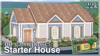 Starter House Renovation in Bloxburg  exterior  speedbuild no gamepasses