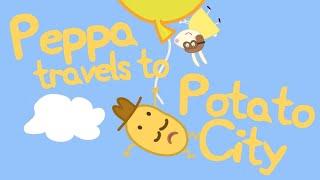 Peppa Pig Stories for Kids  Peppa Travels to Potato City