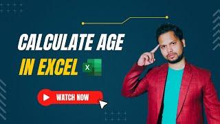 Calculate Age in Excel  #Shorts #EdBharat #Excel