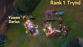 Rank 1 Tryndamere vs Rank 1 Darius Yuwen Jungle Diff