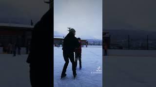 Father and Son Bond on the Ice A Winter Skating Adventure