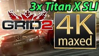 Grid 2 4K gameplay - 3x Titan X SLI benchmark 4K benchmark