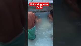 Hot spring water Bath with daughter