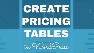 WordPress Pricing Table 5 Easy Steps To Create A Pricing Table