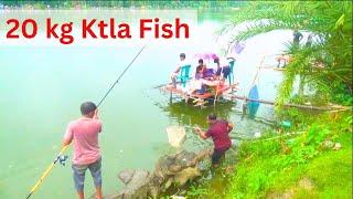 1000 rupees ticket next to the rotten pond to hunt big 20 kg katla fish