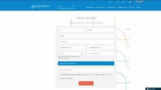How to create a web account at www.biosynth.com