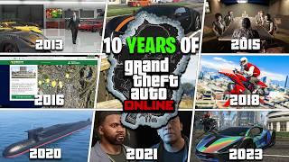 The ENTIRE Evolution of GTA Online 10 Year History