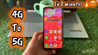 Convert 4G Phone into 5G in 2 Minutes  100% working Trick   Check Reality ?