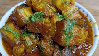 Spicy Pork Curry Recipe  Nepali Style Pork Belly Curry  Simple Pork Recipes 