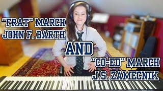 Frat March Two-Step and Co-Ed March Two-Step - John F. Barth & J.S. Zamecnik Piano Solo