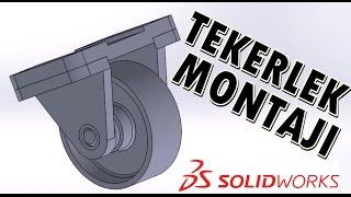 SolidWorks Tekerlek Montajı Çizim ve Montaj  Türkçe Anlatım