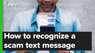 How to spot a scam text message