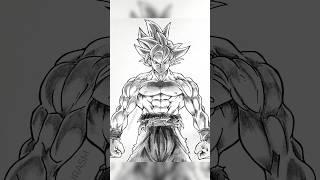 Goku ️‍-full tutorial drawing on my channel ️ #drawing #dragonball #tutorialdrawing