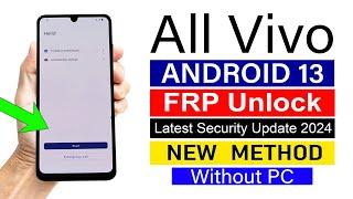 All Vivo Google Account Remove ANDROID 13  Without PC NEW TRICK