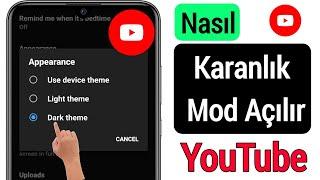 Youtubeda Karanlık Mod Nasıl Açılır  Youtube Karanlık Modunu Etkinleştir Güncelleme 2023