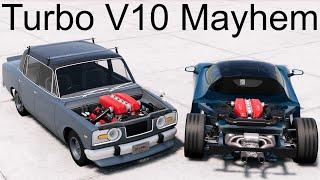 2020 Supercar Engine In A 60 Year Old Sedan BeamNG. Drive