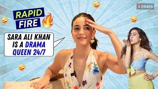 Rapid Fire Ft. Ananya Panday Sara Ali Khan Is A Drama Queen  Janhvi Kapoor Karan Johar