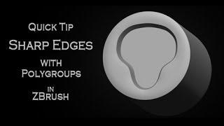 Quick tip tutorial Creating crisp edges using Polish by Groups in Pixologic ZBrush 4R6