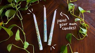 How to Make Hand-Painted Candles Tips and Tricks for Painting Floral Candles