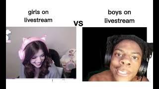 Girls Livestream vs Boys Livestream