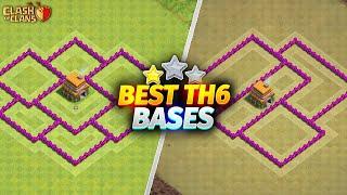NEW TH6 Base Link  BEST Town Hall 6 TrophyWarHybridFarming Base  Clash Of Clans