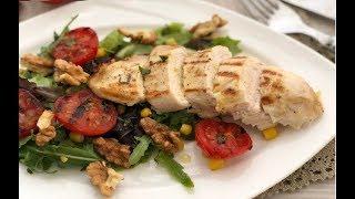 Insalata di pollo al limone  semplice e leggero RICETTA LIGHT