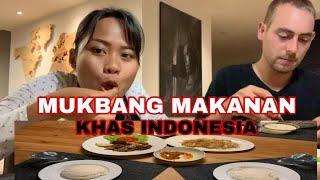MUKBANG MAKANAN KHAS INDONESIA AYAM KECAP BOK CHOY SAMBAL JONGOR KHAS BALI SAMPAI KETULANGNYA