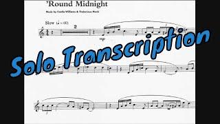 Round Midnight - Trumpet solo Transcription Cootie Williams & Thelonious Monk