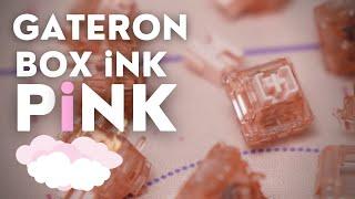 gateron box ink pink【stock vs lubed and filmed】 ikki68 aurora x dreamscape