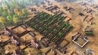 Age of Empires 4 - 3v3 MASSIVE FOREST NOTHING BATTLE  Multiplayer Gameplay