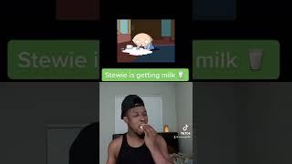 Stewie is stealing milk 