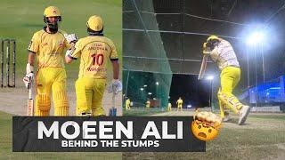 MOEEN ALI SMASHING IT IN THE NETS  Behind-the-scenes with Team Abu Dhabi - Abu Dhabi T10 #Shorts