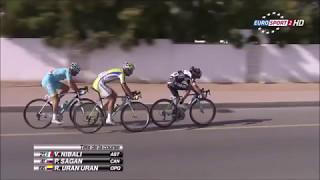 Peter Sagan´s EPIC BUNNY HOP at full speed 