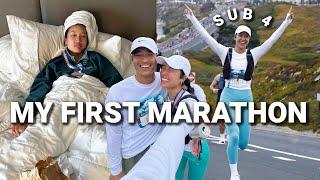 MY FIRST MARATHON Race Day Experience + Sub 4 Hour Marathon?