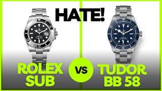 I Hate This Comparison so I did one Rolex Sub vs. Tudor BB58