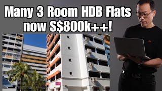 More & More S$800k+ 3 Room Flats Seriously?