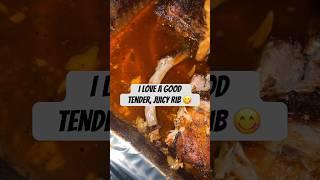 POV  Eating A Tender & Juicy Rib . I Love Food  #shorts #food #viral #trending