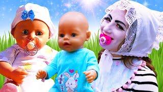 Куклы БЕБИ БОН и Няньки  Весёлые игры для девочек Дочки Матери с Baby Born. Видео куклы онлайн