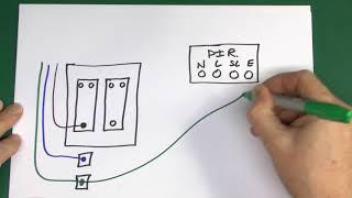 Lighting Sensor Wiring with Override Facility