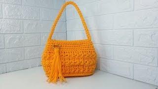 Beautiful crochet bag with star stitch